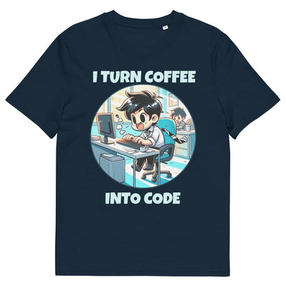 T-shirt | Charles: "I Turn Coffee Into Code" - TL Apparel