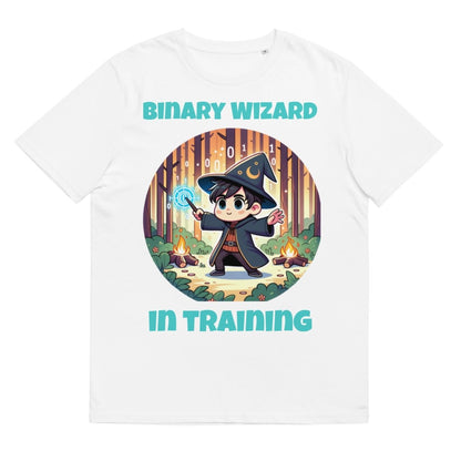 T-shirt | Charles:'Binary wizard in training' - TL Apparel