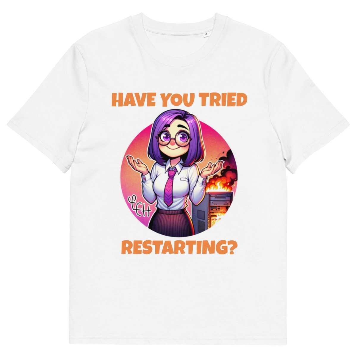 T-shirt | Liz: "Have You Tried Restarting? Ironic" - TL Apparel