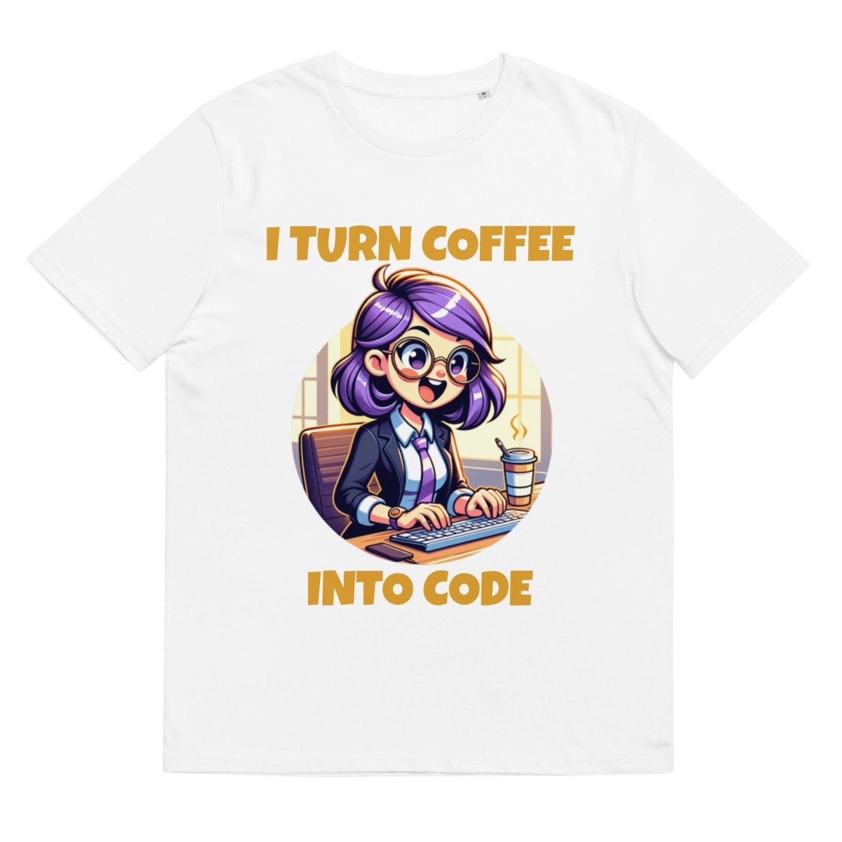 T-shirt | Liz:'I Turn Coffee Into Code!' - TL Apparel