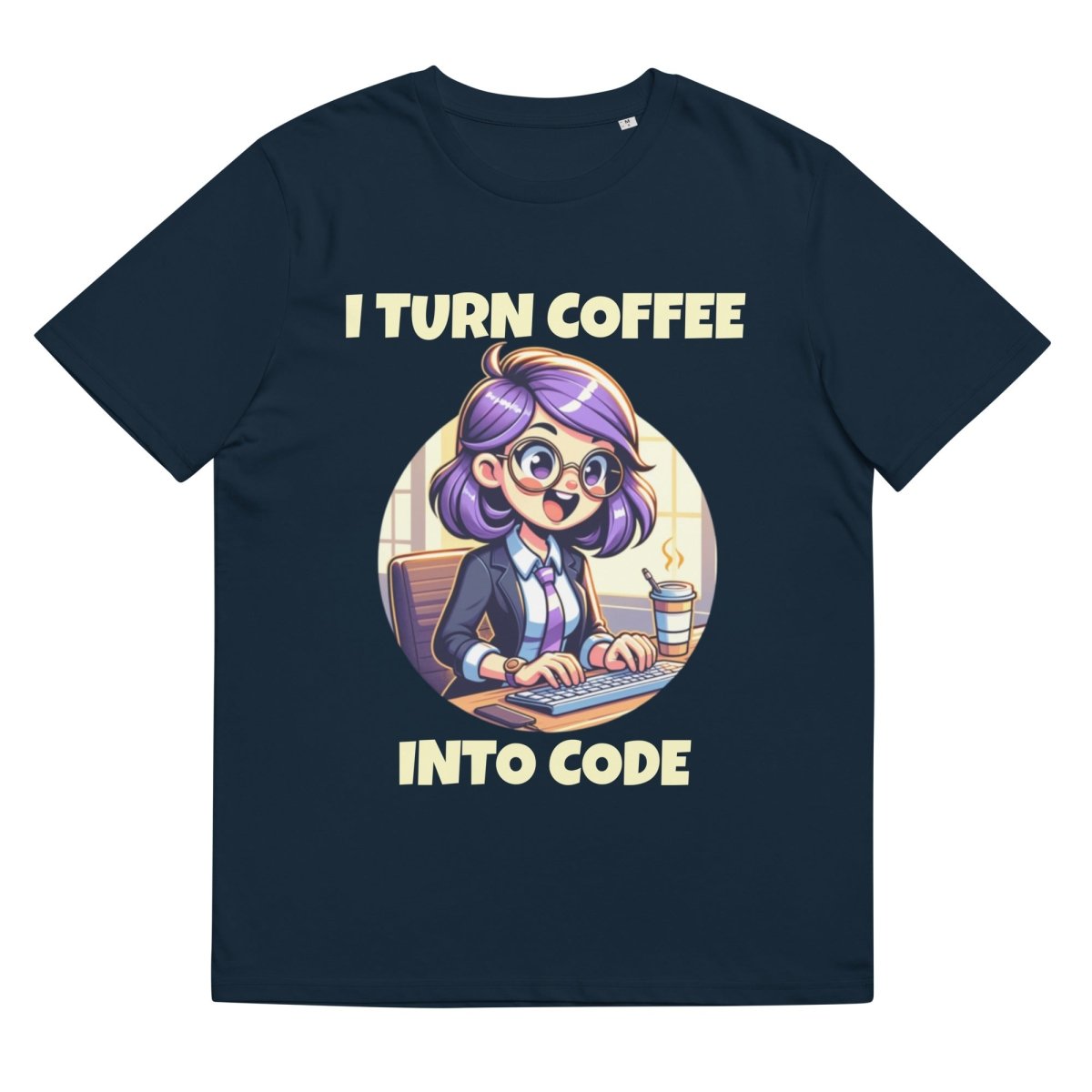 T-shirt | Liz:'I Turn Coffee Into Code!' - TL Apparel