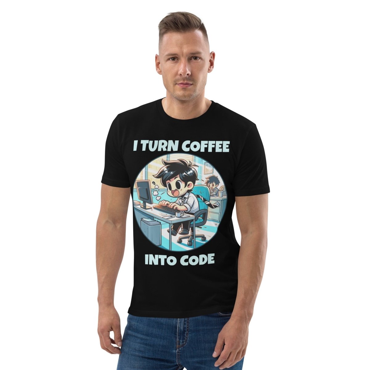 "I Turn Coffee Into Code" T-Shirt - TL Apparel