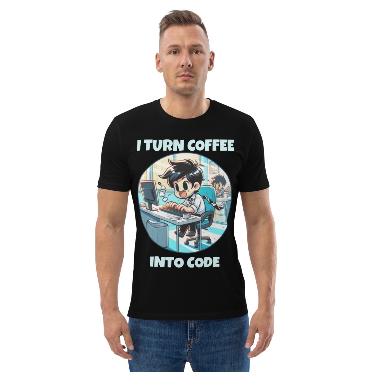 "I Turn Coffee Into Code" T-Shirt - TL Apparel