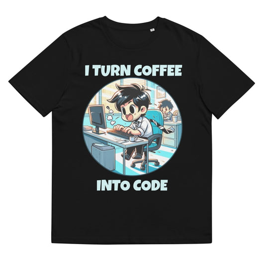 "I Turn Coffee Into Code" T-Shirt - TL Apparel